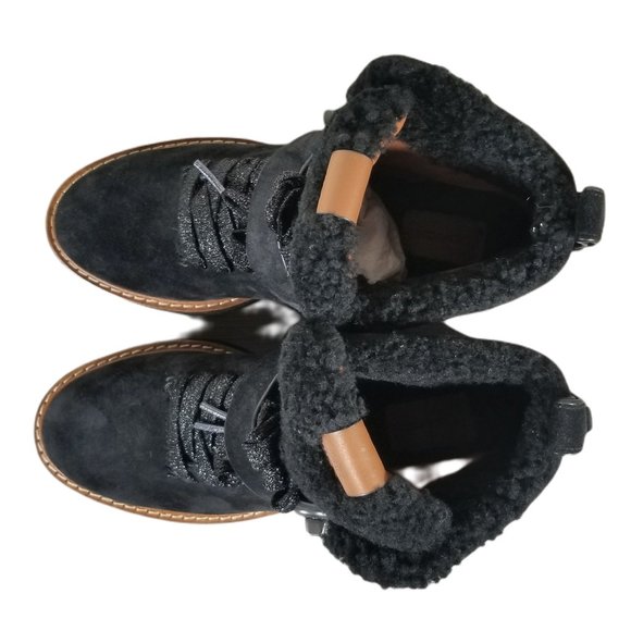 COACH Urban Hiker Boots, Black Suede, Womens Size 6 B / 36.5 - Picture 8 of 11